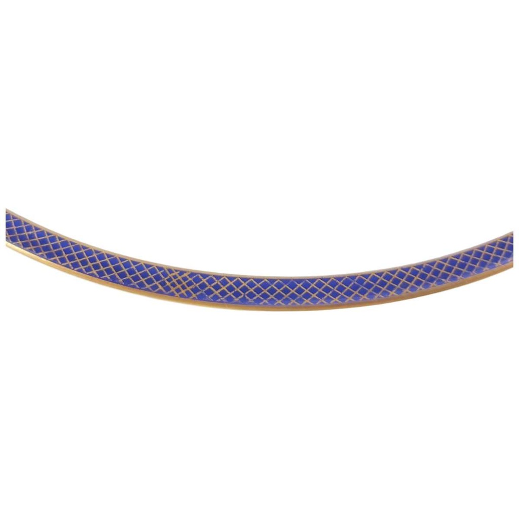[458168292] Kuchenteller Goldrand 19,4 cm KPM Krister Blau Gold gebraucht - gut Bild 2