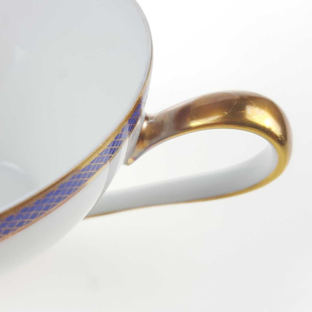 [458168293] Teetasse Goldrand KPM Krister Blau Gold gebraucht - gut Bild 4
