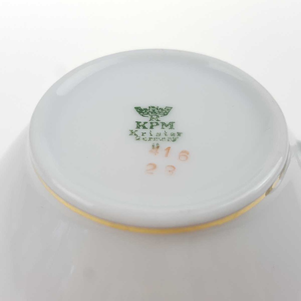 [458168293] Teetasse Goldrand KPM Krister Blau Gold gebraucht - gut Bild 8