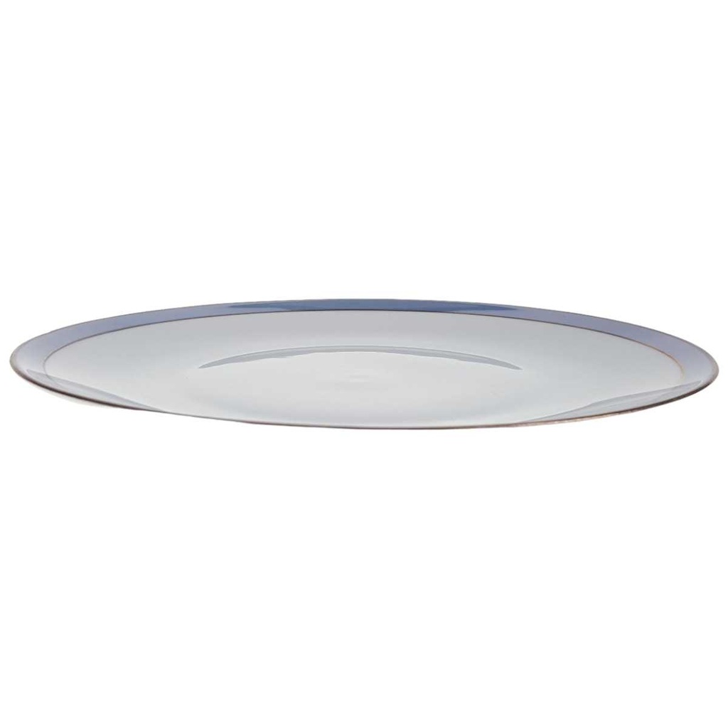 [458168296] Kuchenteller Dessertteller Goldrand 19,5 cm Schaller Blauband weiß Bavaria gebraucht - gut Bild 2