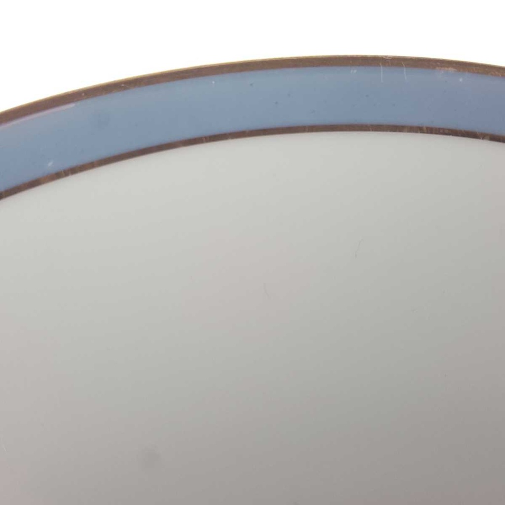 [458168296] Kuchenteller Dessertteller Goldrand 19,5 cm Schaller Blauband weiß Bavaria gebraucht - gut Bild 6
