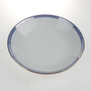 [458168297] Suppenteller Goldrand 21,5 cm Schaller Blauband weiß Bavaria gebraucht - gut Bild 3