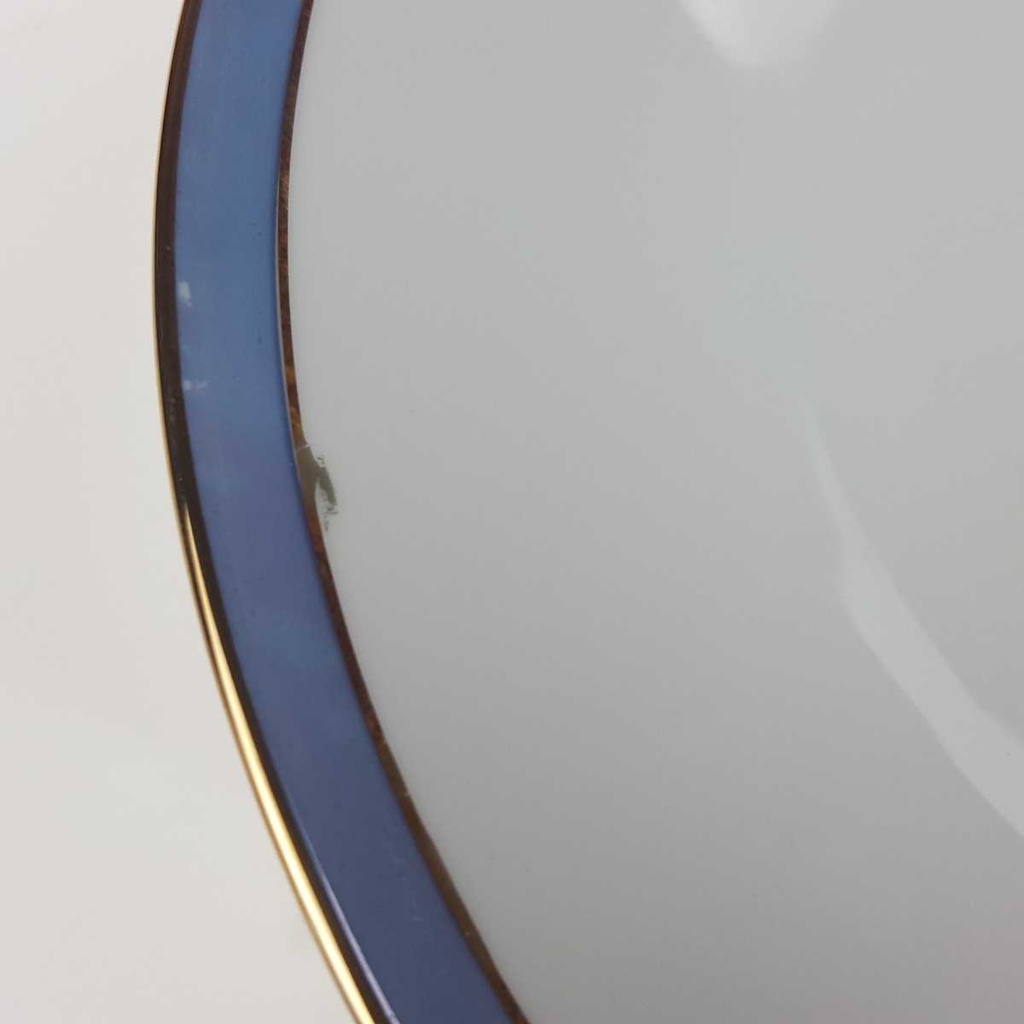 [458168297] Suppenteller Goldrand 21,5 cm Schaller Blauband weiß Bavaria gebraucht - gut Bild 4