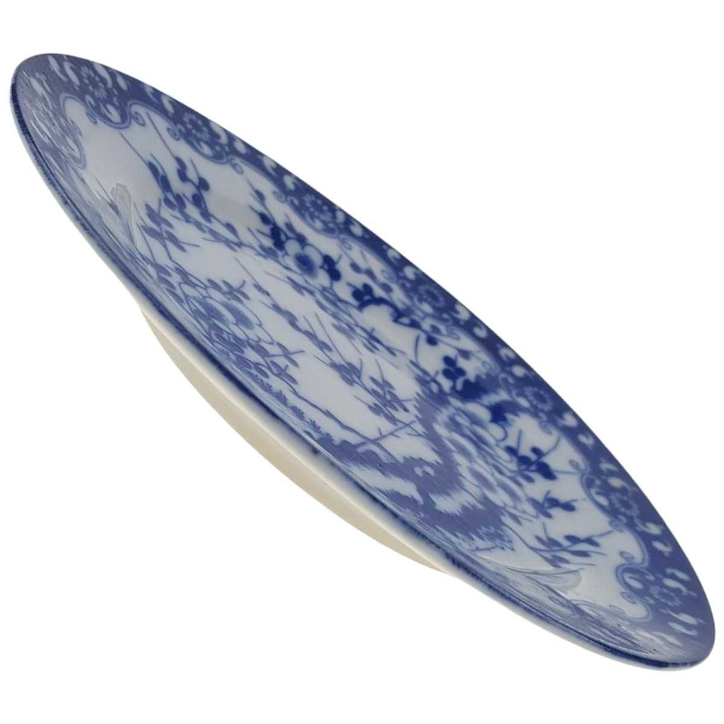 [458168299] Kuchenteller Dessertteller 18,5 cm Japan China Kirschblüte Blau gebraucht - gut Bild 2