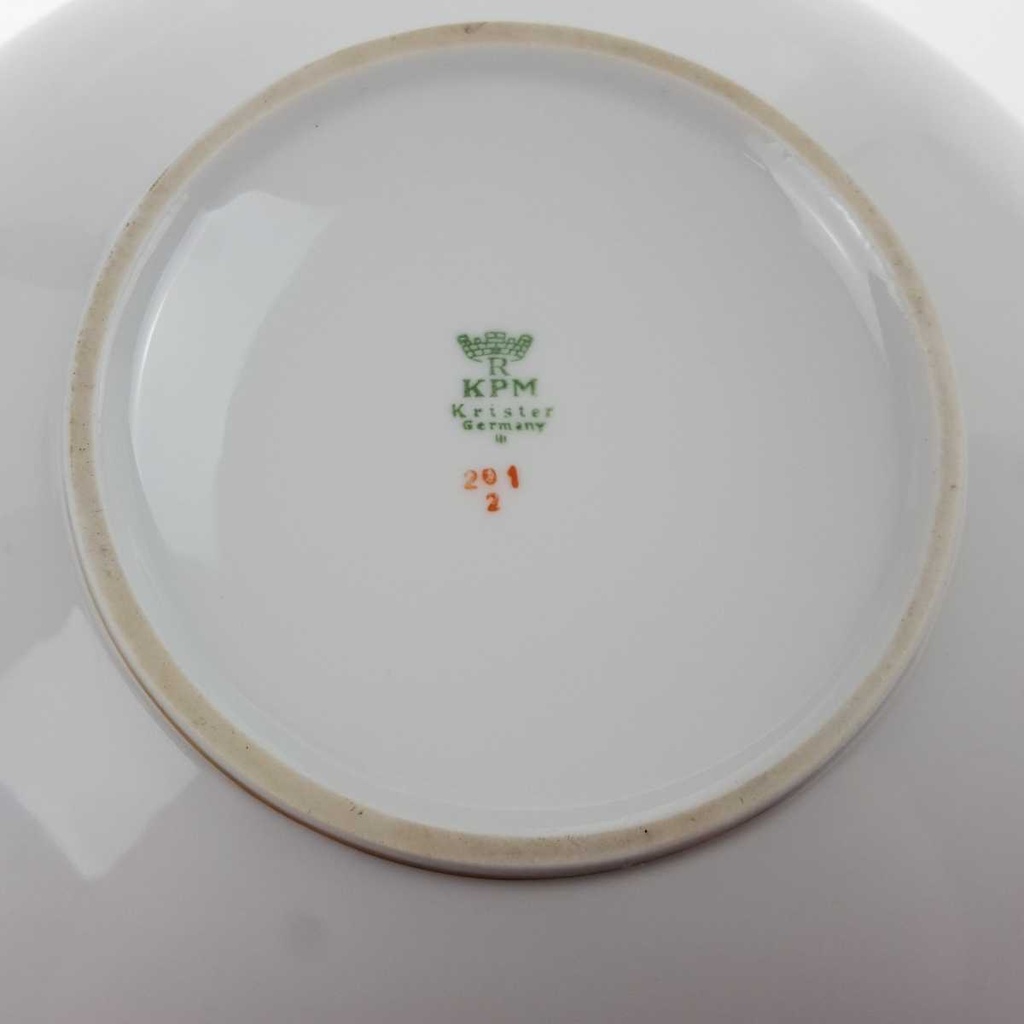 [458168316] Terrine Ragoutterrine mit Deckel Goldrand 1,5 L KPM Krister 0201 Weiß gebraucht - akzeptabel Bild 7