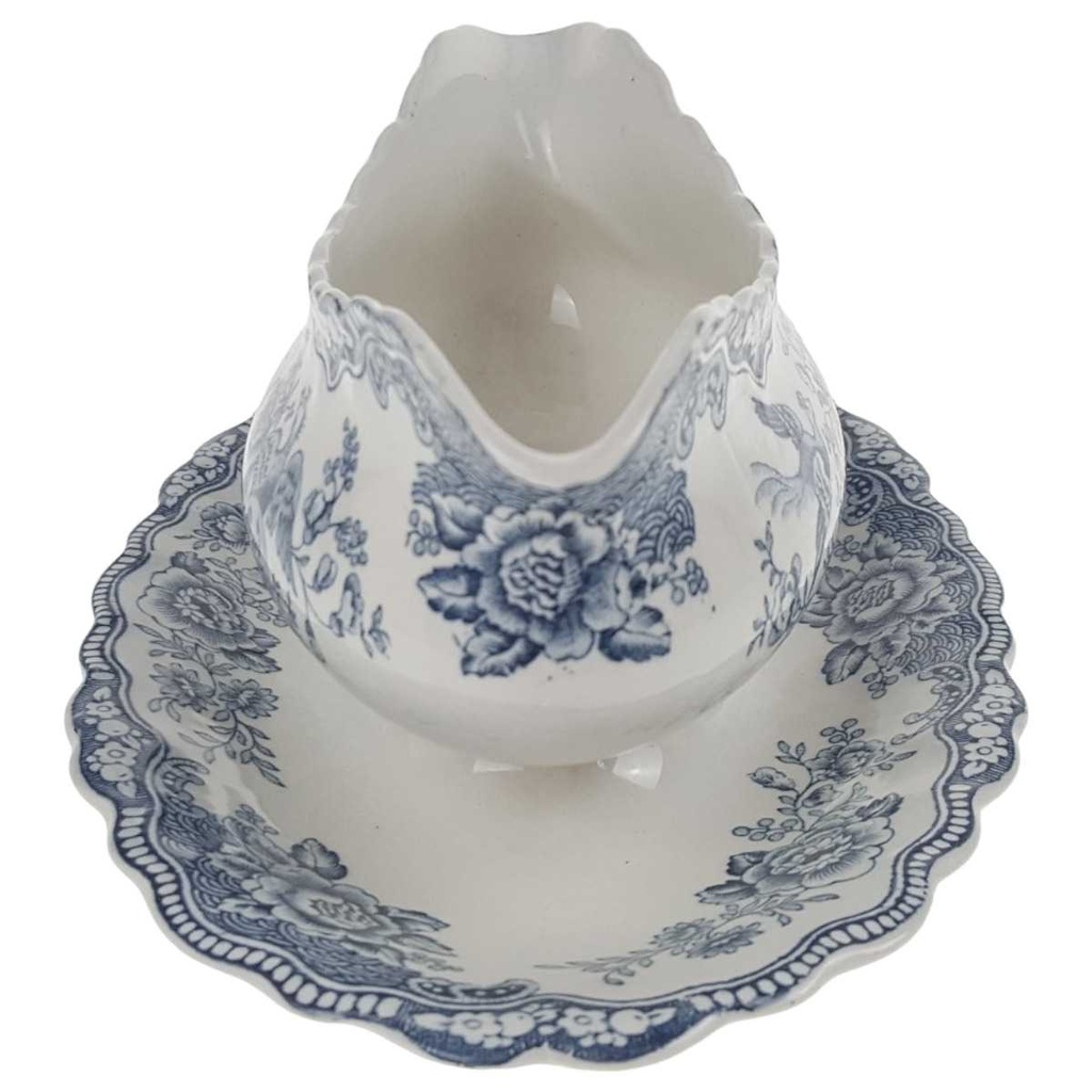 [458168317] Sauciere 1tlg 0,4 L Crown Ducal Bristol Blau gebraucht - gut Bild 2