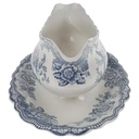 [458168317] Sauciere 1tlg 0,4 L Crown Ducal Bristol Blau gebraucht - gut Bild 2
