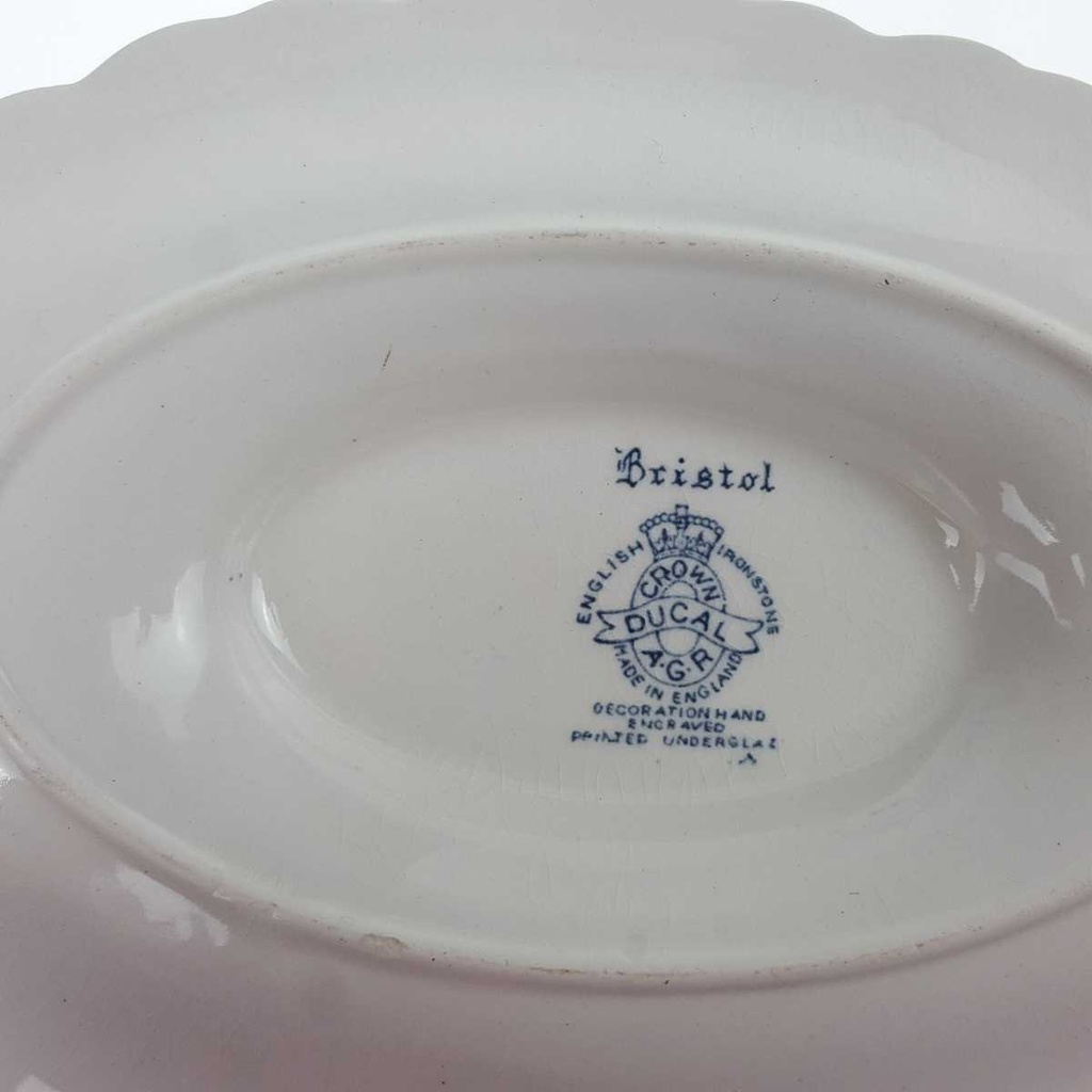 [458168317] Sauciere 1tlg 0,4 L Crown Ducal Bristol Blau gebraucht - gut Bild 7