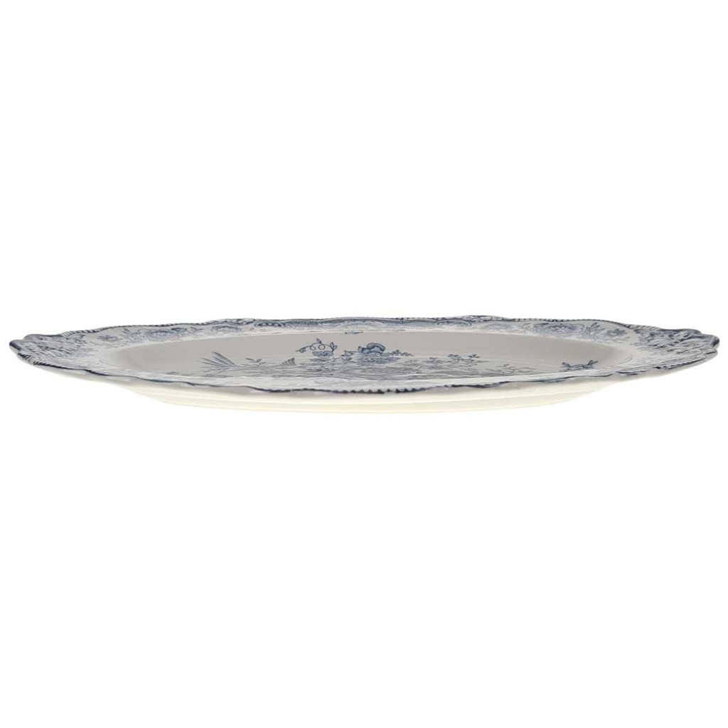 [458168320] Servierplatte klein 30,5x22,8 cm Crown Ducal Bristol Blau gebraucht - gut Bild 2