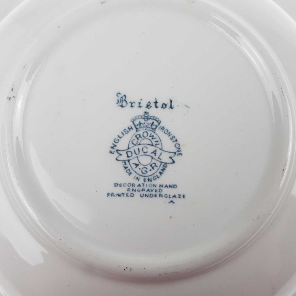 [458168321] Schüssel 22,3 cm Crown Ducal Bristol Blau gebraucht - akzeptabel Bild 5