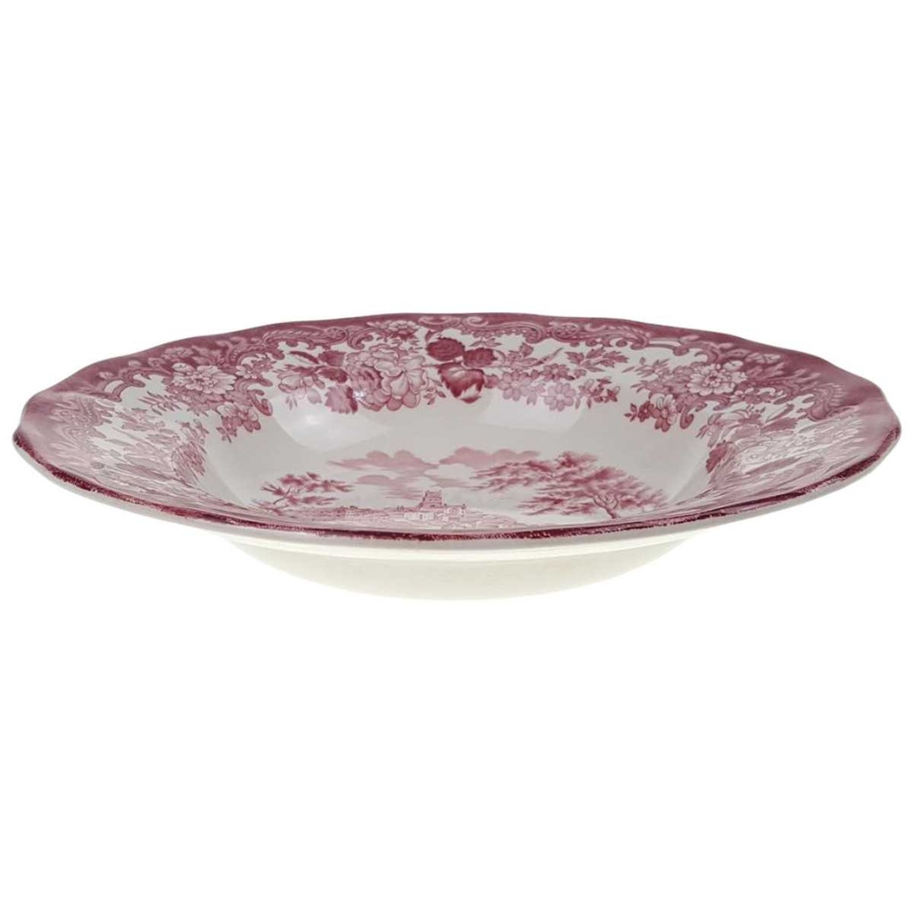 [458168325] Suppenteller 23,3 cm Palissy Avon Scenes Rot gebraucht - gut Bild 2