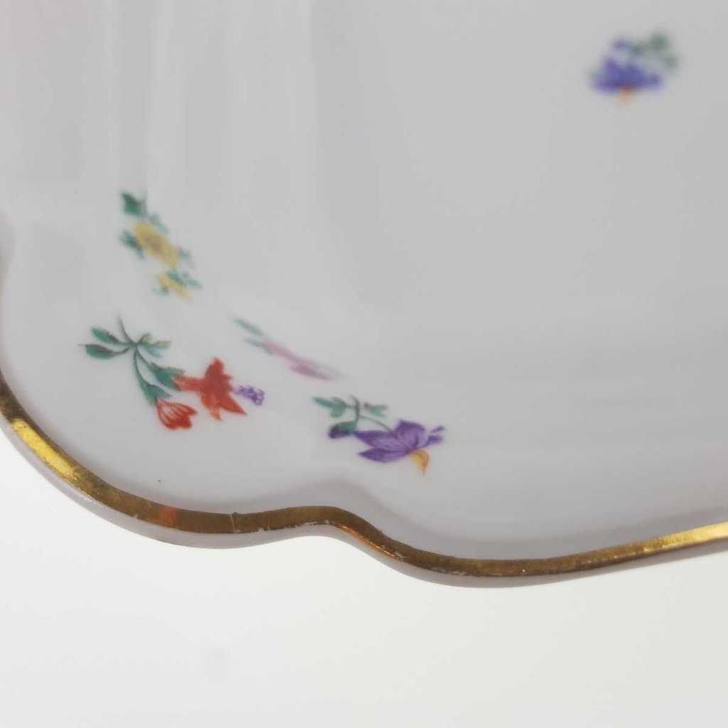 [458168327] Schüssel Goldrand Hutschenreuther Weiß Streublume Blumen Blumendekor gebraucht - gut Bild 4