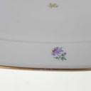 [458168329] Servierplatte Goldrand 32,9x22,2 cm Hutschenreuther Weiß Streublume Blumen Blumendekor gebraucht - gut Bild 4