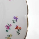 [458168330] Suppenteller Goldrand 25,4 cm Hutschenreuther Weiß Streublume Blumendekor gebraucht - gut Bild 4