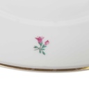 [458168331] Speiseteller Essteller Goldrand 25,7 cm Hutschenreuther Weiß Streublume Blumendekor gebraucht - gut Bild 3