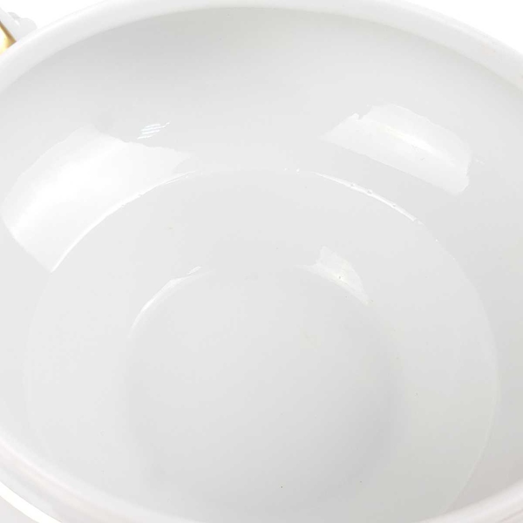 [458168332] Suppenterrine Suppenschüssel Goldrand 2,5 L Hutschenreuther Weiß Streublume Blumendekor gebraucht - gut Bild 6
