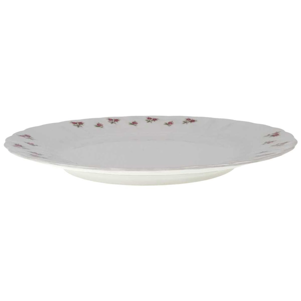 [458168339] Speiseteller Essteller 24,7 cm Eschenbach Moosrose Blumen gebraucht - gut Bild 2