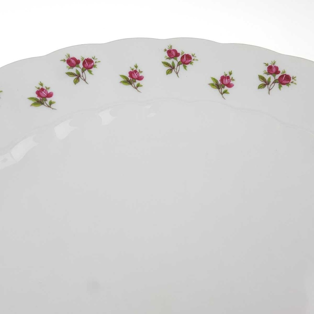 [458168339] Speiseteller Essteller 24,7 cm Eschenbach Moosrose Blumen gebraucht - gut Bild 3