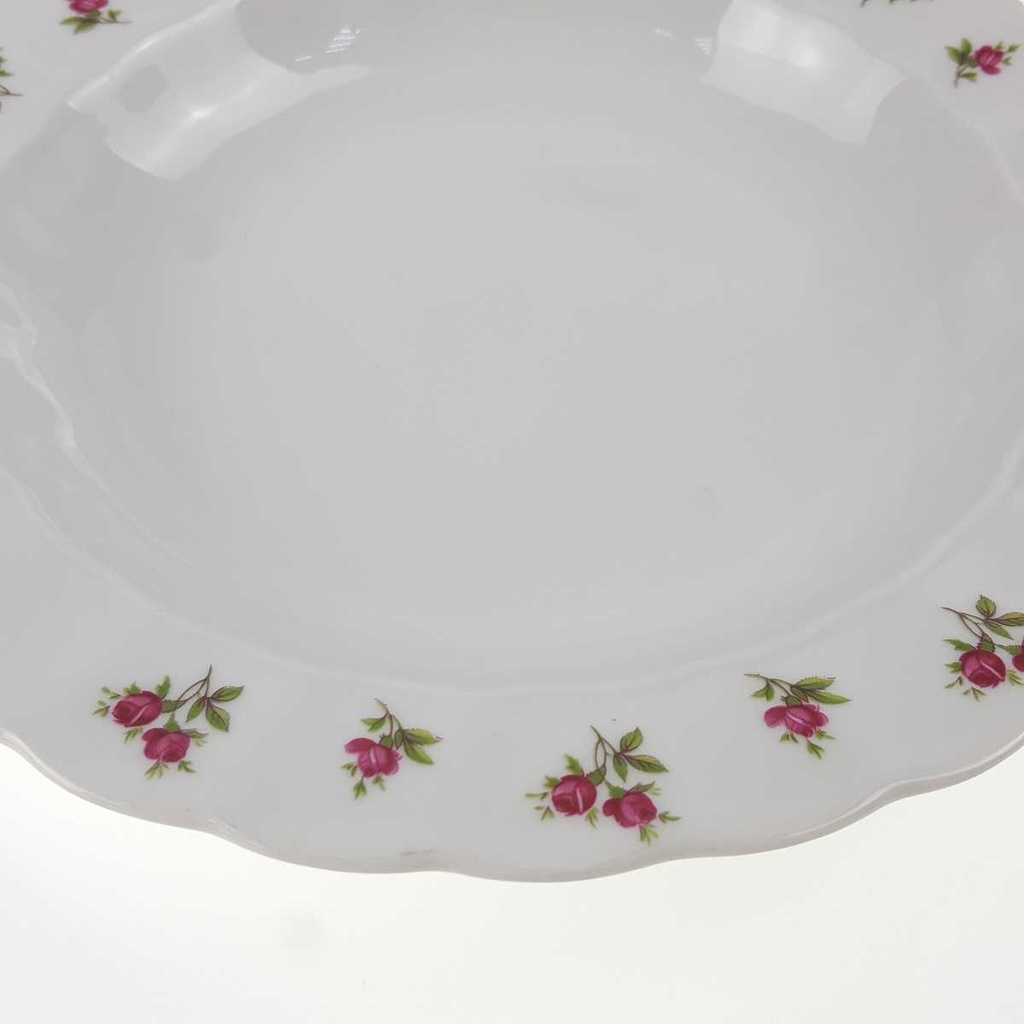 [458168342] Suppenteller 21,7 cm Eschenbach Moosrose Blumen gebraucht - gut Bild 4