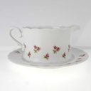 [458168343] Sauciere mit Teller 2tlg 0,4 L Eschenbach Moosrose Blumen gebraucht - gut Bild 3