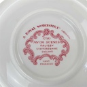 [458168348] Schüssel Servierschüssel 22 cm Palissy Avon Scenes Rot gebraucht - gut Bild 3