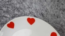 [45816835] Kuchenteller 19,5 cm Mitterteich Form 890 Rote Herzchen gebraucht - gut Bild 3