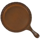 [458168351] Pizzateller mit Henkel mikrowellengeeignet 25,5 cm Gerz Gerzit Staffel Taverne Braun gebraucht - sehr gut Bild 2