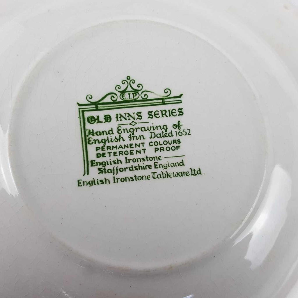 [458168353] Suppenteller 22,5 cm English Ironstone Tableware (EIT) EIT England Old Inns Series gebraucht - gut Bild 7