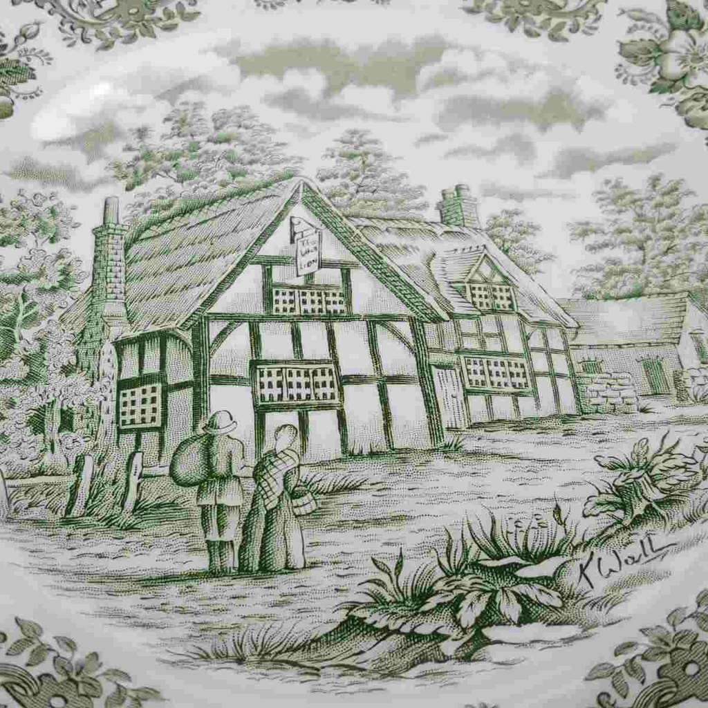 [458168356] Kuchenteller 19,9 cm English Ironstone Tableware (EIT) EIT England Old Inns Series gebraucht - gut Bild 3