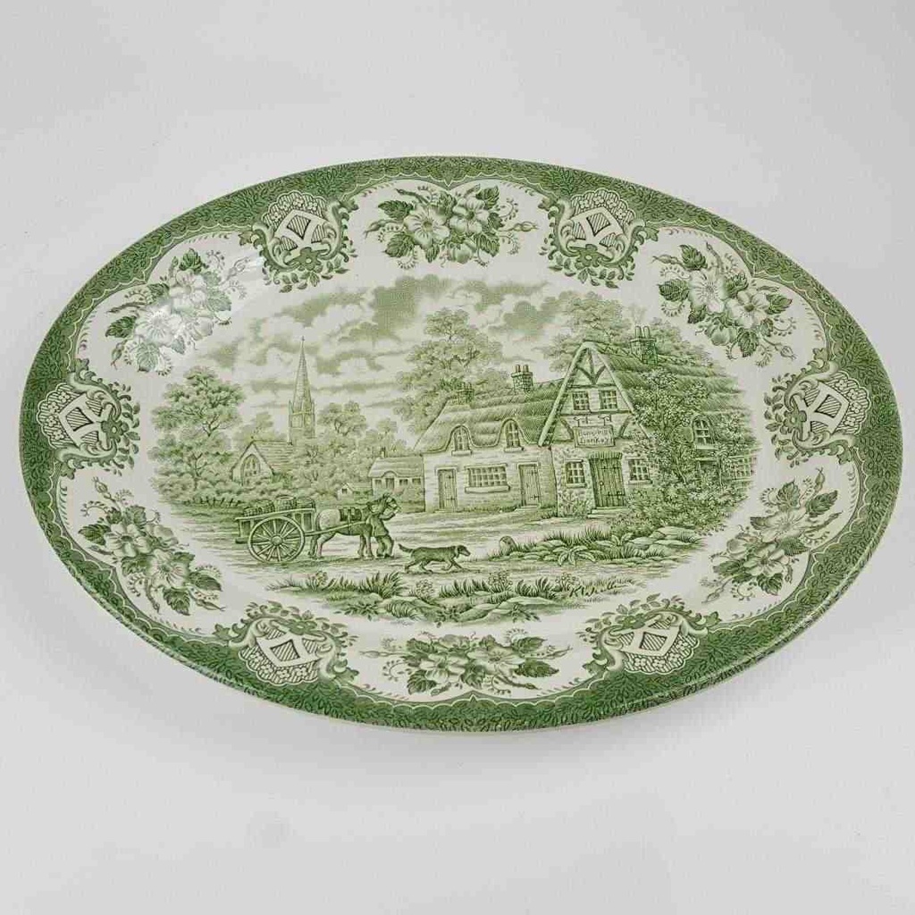 [458168364] Servierplatte 29,3x23 cm English Ironstone Tableware (EIT) EIT England Old Inns Series gebraucht - gut Bild 3