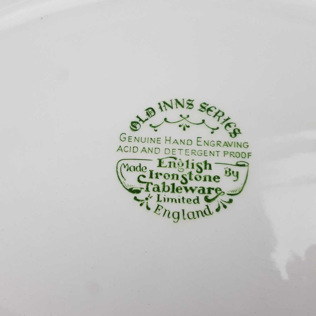 [458168364] Servierplatte 29,3x23 cm English Ironstone Tableware (EIT) EIT England Old Inns Series gebraucht - gut Bild 6