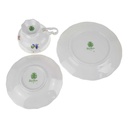 [458168369] Kaffeegedeck 3tlg Weimar Porzellan Katharina Blumendekor Bunt Blumen gebraucht - sehr gut Bild 4