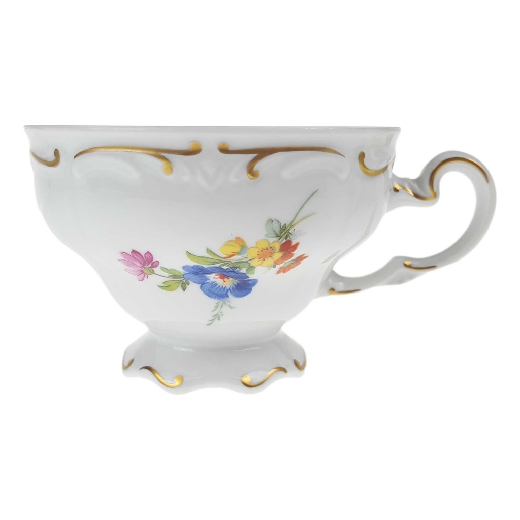 [458168369] Kaffeegedeck 3tlg Weimar Porzellan Katharina Blumendekor Bunt Blumen gebraucht - sehr gut Bild 5