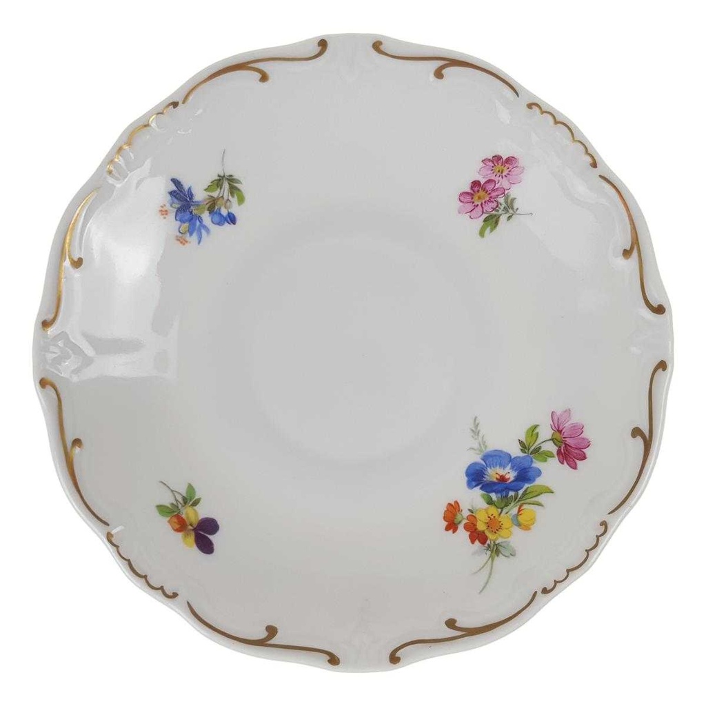 [458168369] Kaffeegedeck 3tlg Weimar Porzellan Katharina Blumendekor Bunt Blumen gebraucht - sehr gut Bild 7