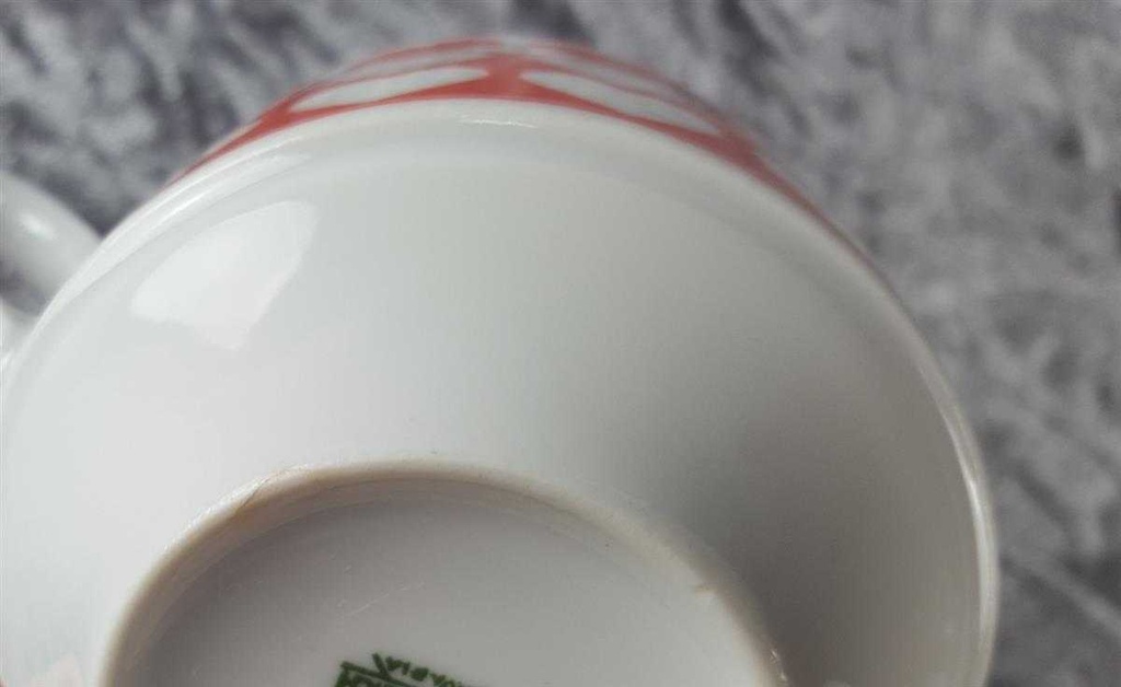 [45816837] Kaffeetasse Tasse Mitterteich Form 890 Rote Herzchen gebraucht - gut Bild 4