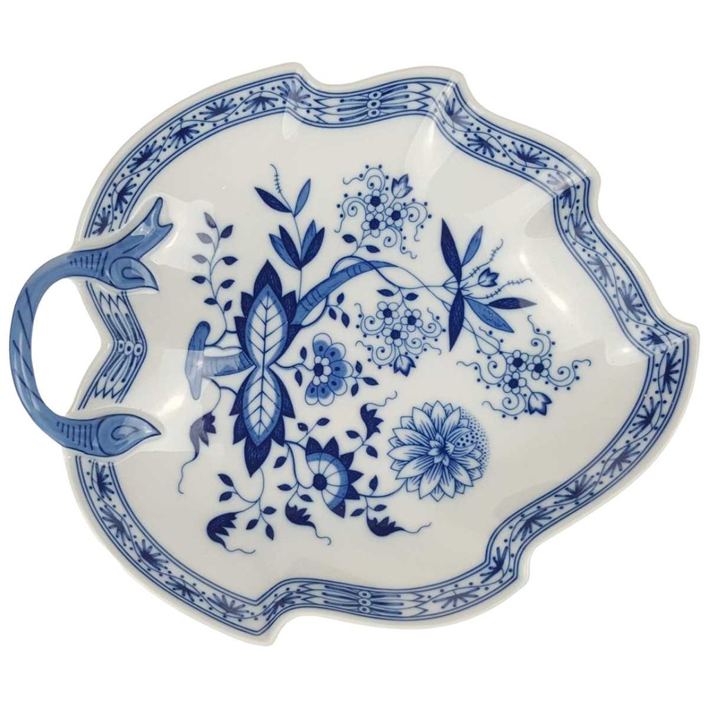 [2119290] Beilagenschale Blattschale 21,5x18,6 cm Hutschenreuther Maria Theresia Zwiebelmuster I. Wahl gebraucht - sehr gut Bild 2