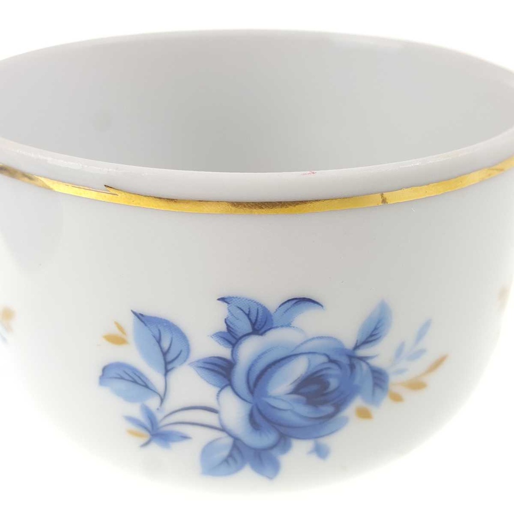 [458168375] Zuckerdose Goldrand Schaller blaue Blume weiß Blumen Bavaria gebraucht - gut Bild 5
