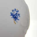 [458168377] Tortenplatte Goldrand Schaller blaue Blume weiß Blumen Bavaria gebraucht - gut Bild 3