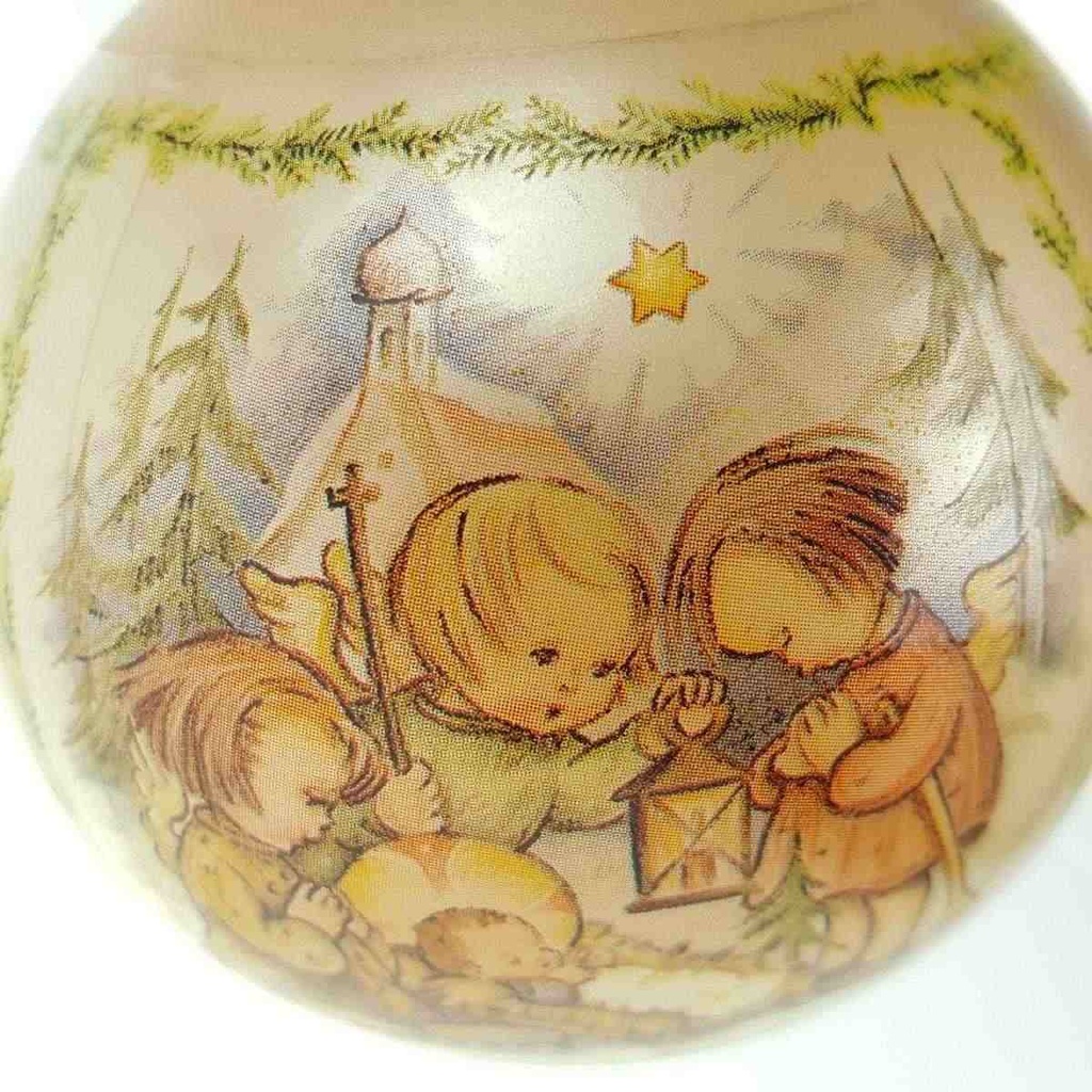 [458168379] Glaskugel Weihnachtskugel Goebel Weihnachten Berta Hummel 1996 gebraucht - gut Bild 4