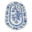 [458168380] Servierplatte Beilagenplatte 25,5x15,5 cm Hutschenreuther Maria Theresia Zwiebelmuster I. Wahl gebraucht - sehr gut Bild 3