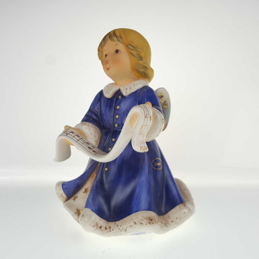 [458168381] Figur singend Goebel Weihnacht Engel Blau gebraucht - gut Bild 4