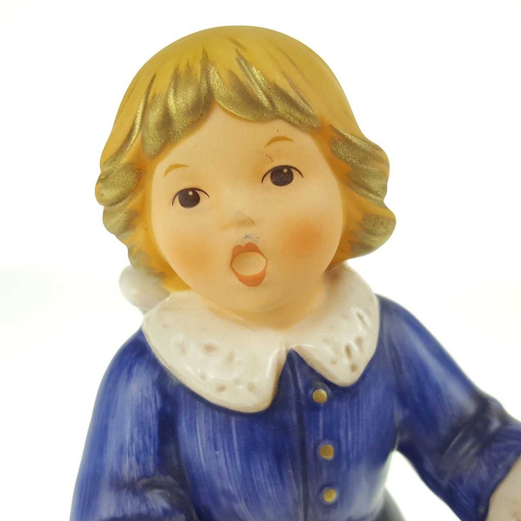 [458168381] Figur singend Goebel Weihnacht Engel Blau gebraucht - gut Bild 5