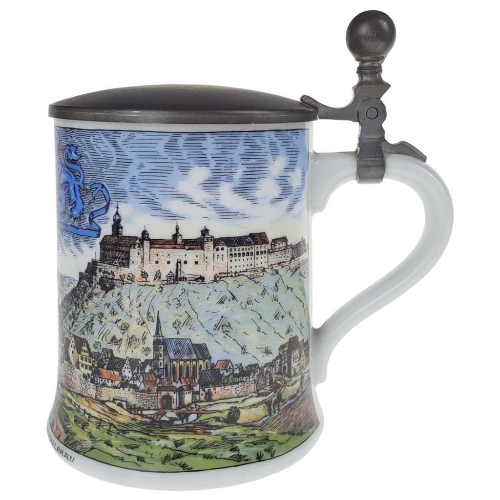 [2119292] Bierkrug mit Zinndeckel 0,6 L AK Kaiser gebraucht - gut Bild 2