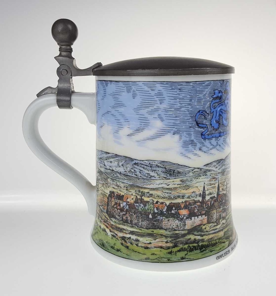 [2119292] Bierkrug mit Zinndeckel 0,6 L AK Kaiser gebraucht - gut Bild 3