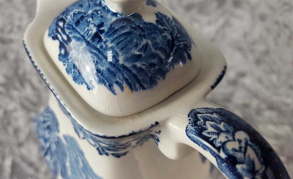 [45816839] Mokkakanne 0,4 L Enoch Wedgwood Woodland Blau gebraucht - gut Bild 3