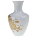 [458168398] Blumenvase Golddekor 22 cm AK Kaiser Blumendekor Blumen gebraucht - sehr gut Bild 2