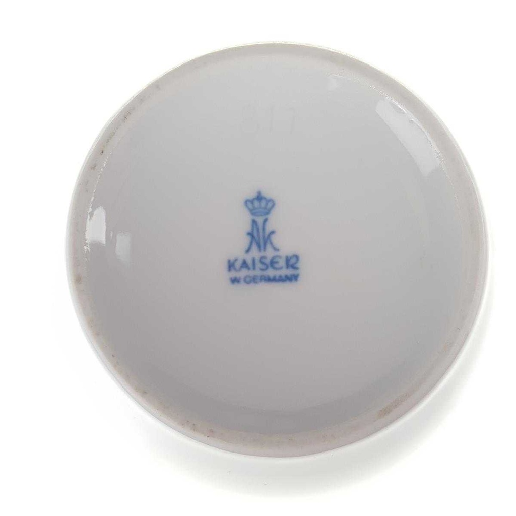 [458168398] Blumenvase Golddekor 22 cm AK Kaiser Blumendekor Blumen gebraucht - sehr gut Bild 4