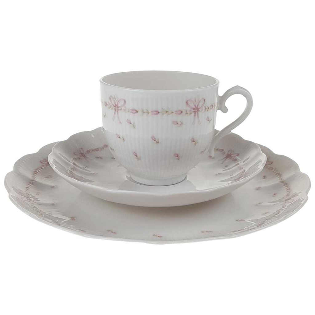 [458168404] Kaffeegedeck Sammeltasse Sammelgedeck 3tlg AK Kaiser Porzellan Romantica Bordeaux gebraucht - sehr gut Bild 2