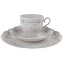 [458168404] Kaffeegedeck Sammeltasse Sammelgedeck 3tlg AK Kaiser Porzellan Romantica Bordeaux gebraucht - sehr gut Bild 2