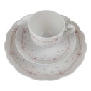[458168404] Kaffeegedeck Sammeltasse Sammelgedeck 3tlg AK Kaiser Porzellan Romantica Bordeaux gebraucht - sehr gut Bild 3